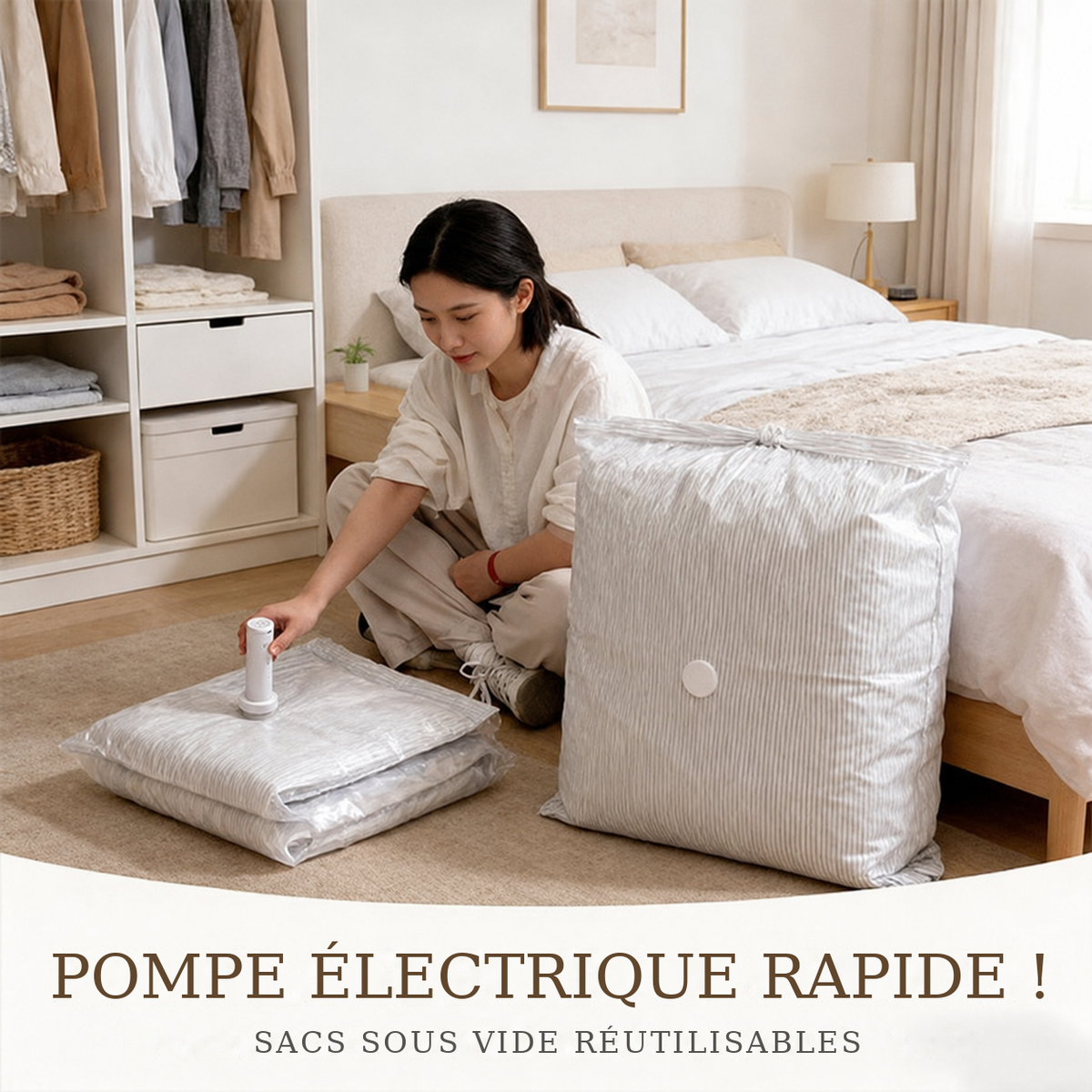 Meloria sacs sous vide réutilisables – compression rapide