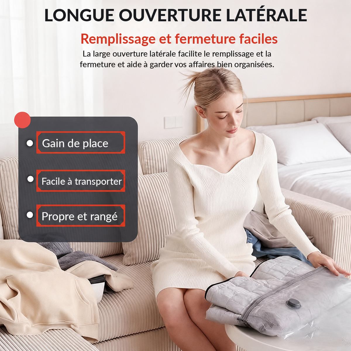 Meloria sacs sous vide – ouverture latérale facile